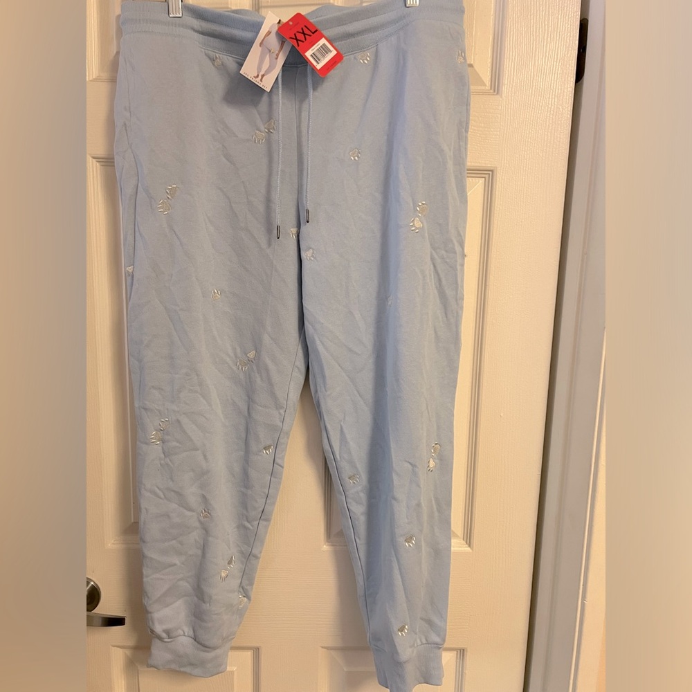 PJ jogger style bottoms with paw prints